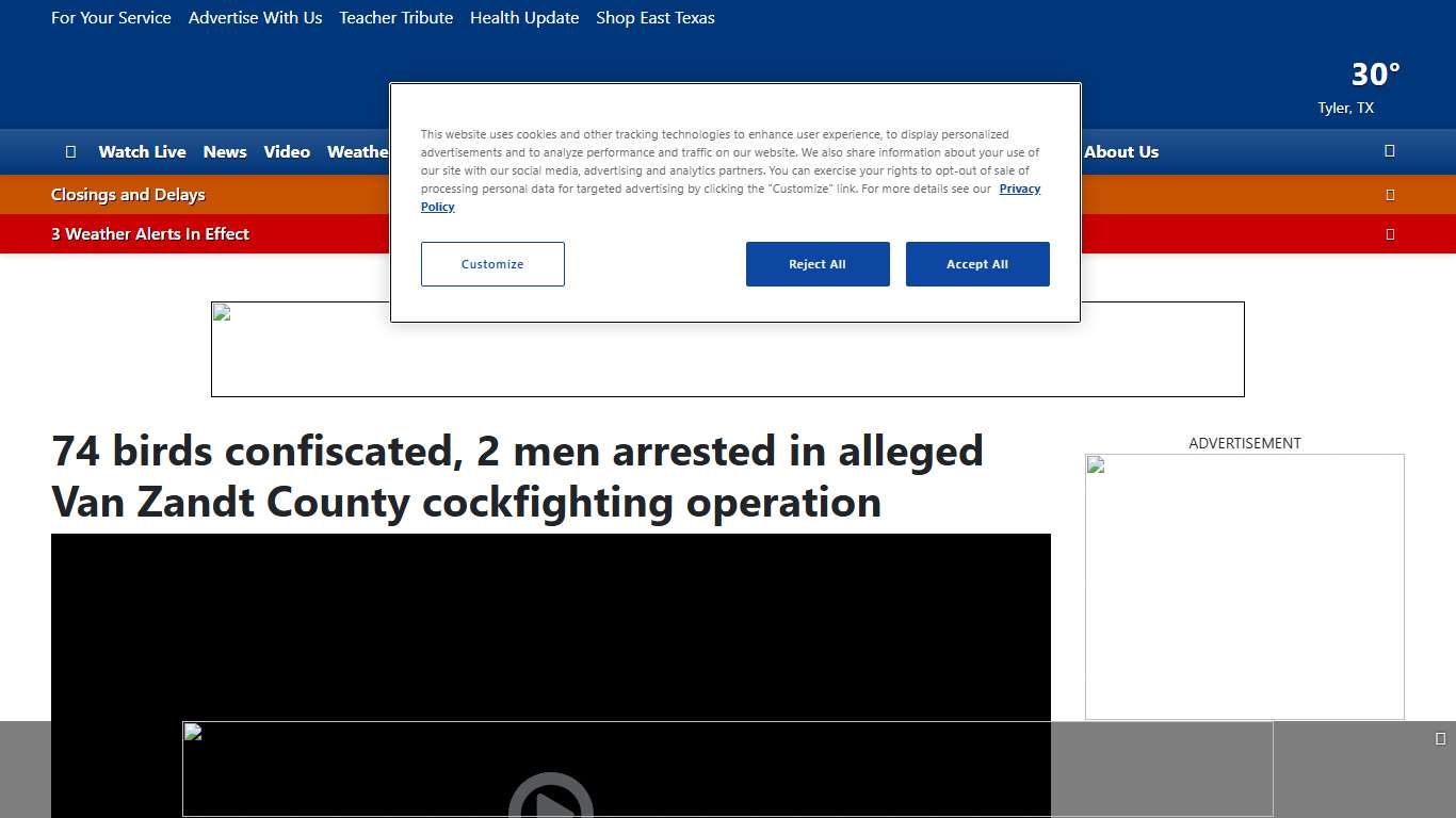 74 birds confiscated, 2 men arrested in alleged Van Zandt County cockfighting operation
